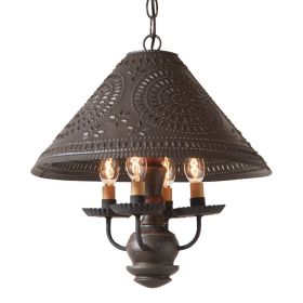 Homespun Shade Light in Espresso with Salem Brick