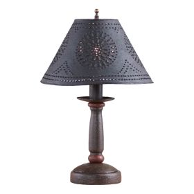 Butcher's Lamp in Americana Espresso with Textured Metal Shade