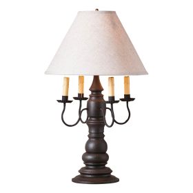 Bradford Lamp in Americana Black with Linen Fabric Shade