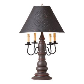 Bradford Lamp in Americana Espresso with Textured Metal Shade