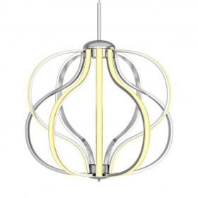 Modern Dimmable Warm White LED Chandelier - Color: Silver