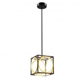 Modern LED Pendant Light with 42 Inches Adjustable Suspender-Black - Color: Black