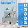 2-tier Irregular Wood Bookshelf for Home and Office-White