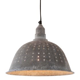 Colander Pendant Light in Weathered Zinc