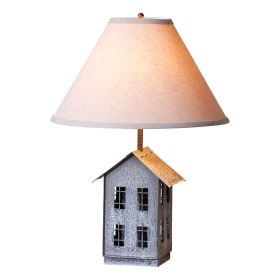 House Lamp with Ivory Linen Shade