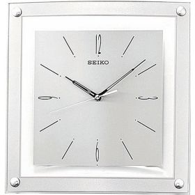 Contemporary 12.25-inch Square Quiet Analog Wall Clock