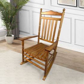 BALCONY PORCH ADULT ROCKING CHAIR OAK - as Pic