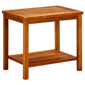 Coffee Table 19.7"x13.8"x17.7" Solid Acacia Wood - Brown