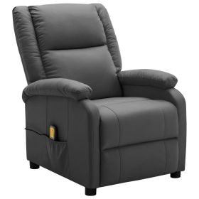 Massage Chair Anthracite Faux Leather - Anthracite