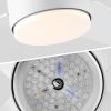 44 In Intergrated LED Ceiling Fan with Black /White  ABS Blade - White
