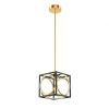 Modern LED Pendant Light with 42 Inches Adjustable Suspender-Golden - Color: Golden